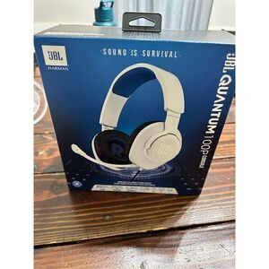 JBL Quantum 100P Wired Over-Ear Multiplatform Gaming Headset - White